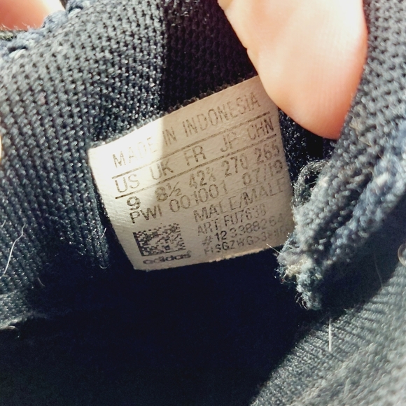 Adidas Ultimateshow Black Athletic Lace up Running Trainers B313 - Picture 8 of 9